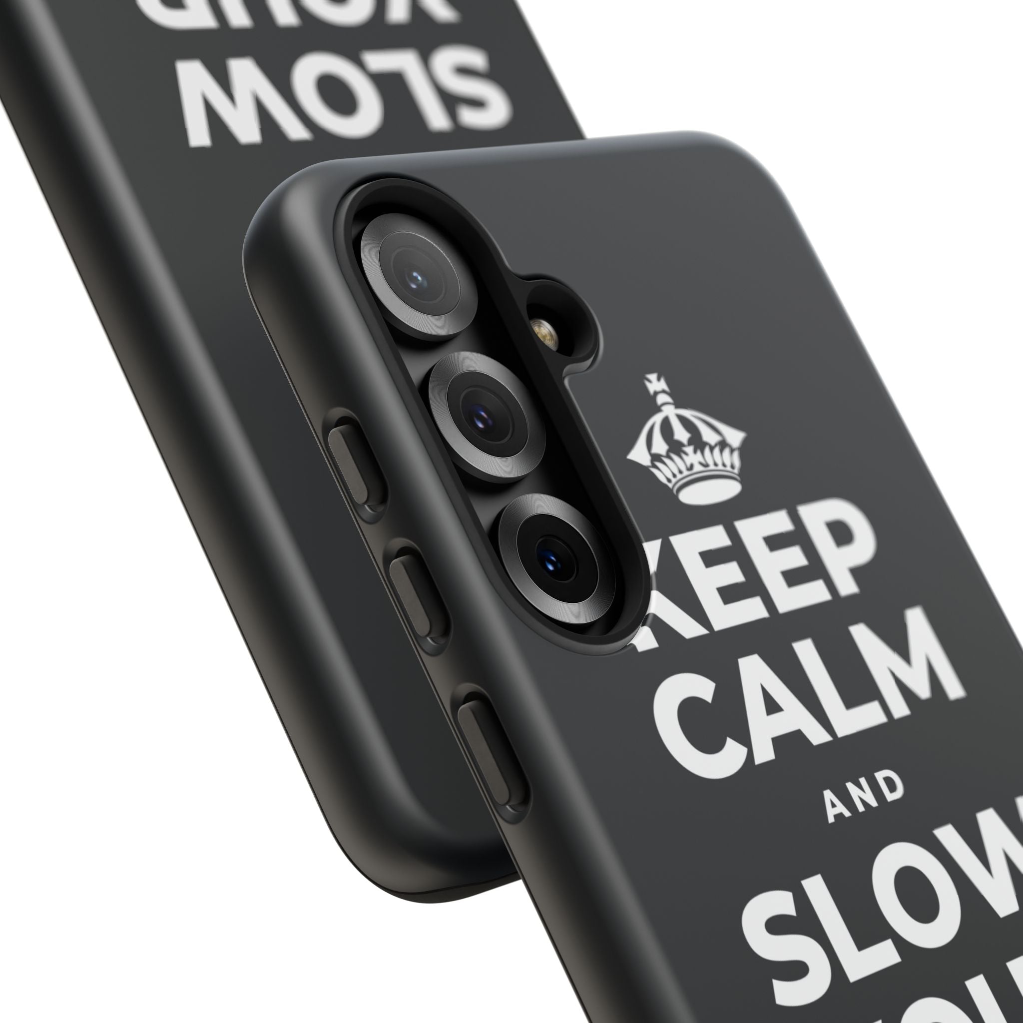 KEEP CALM AND SLOW YOUR SUMMER DAYS Phone Case (Dark)