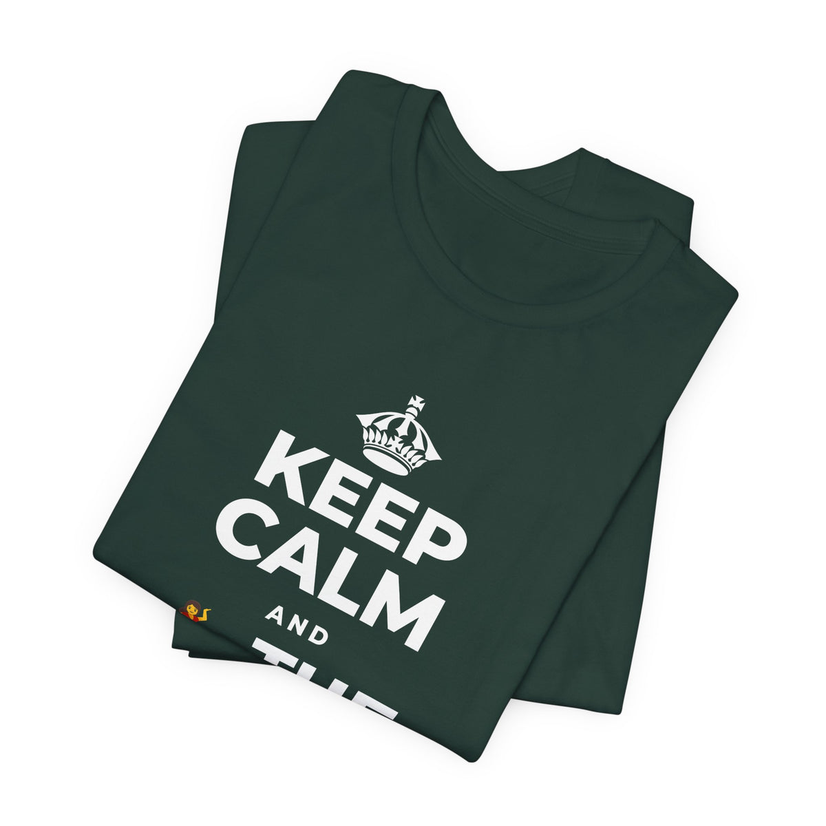 KEEP CALM AND 💃 THE NIGHT AWAY T-Shirt (White–Asphalt)