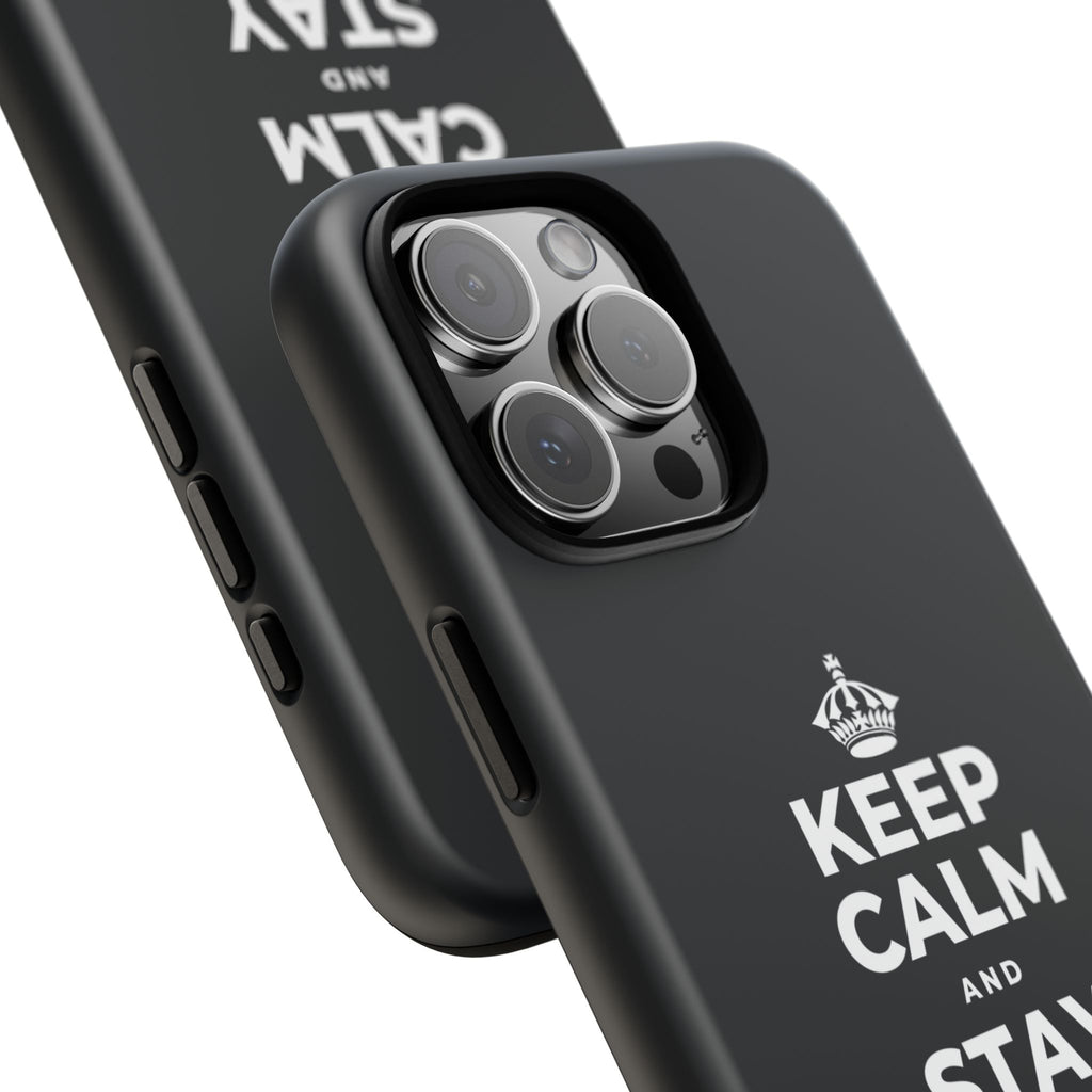 KEEP CALM AND STAY UNBOTHERED Phone Case (Dark)