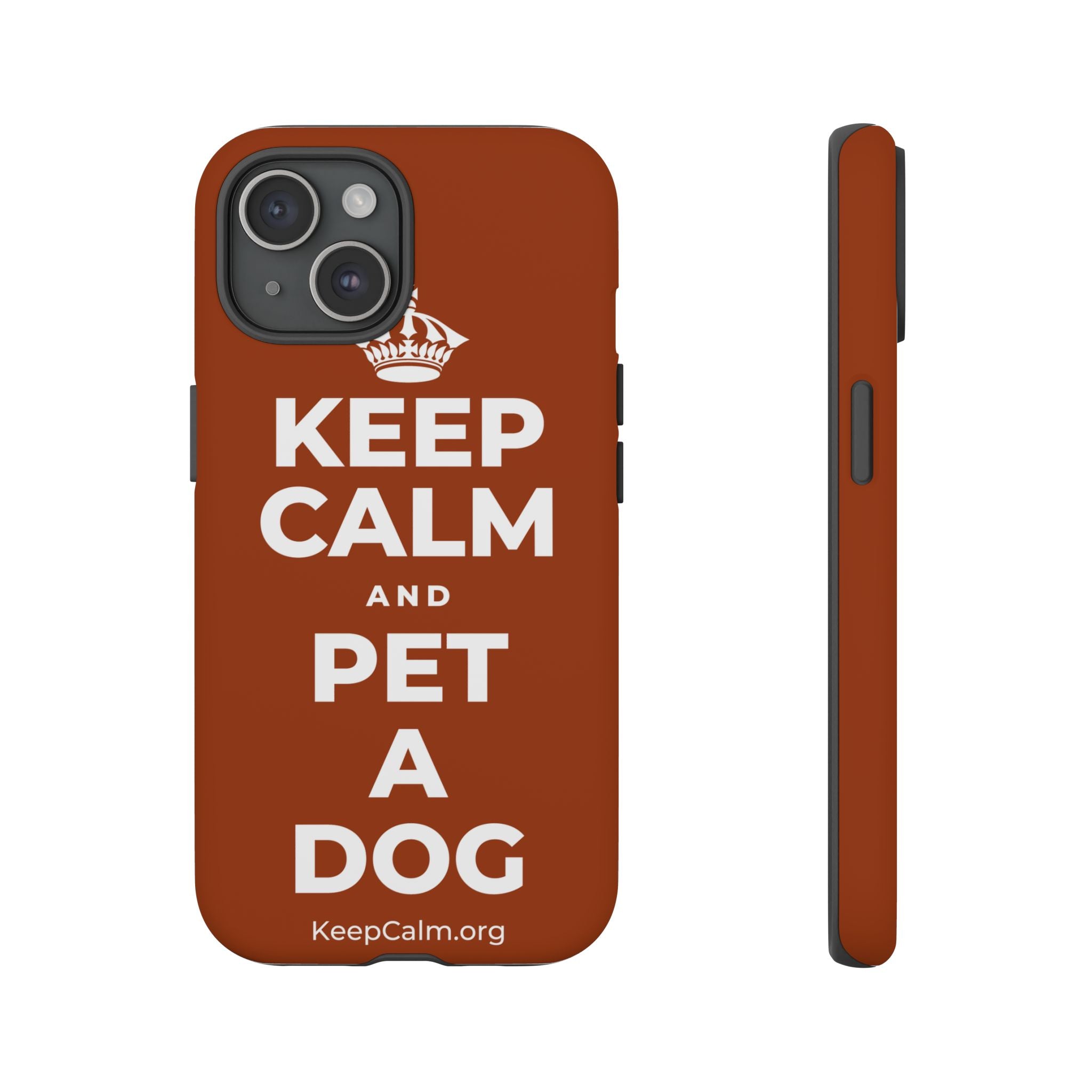 KEEP CALM AND PET A DOG Phone Case