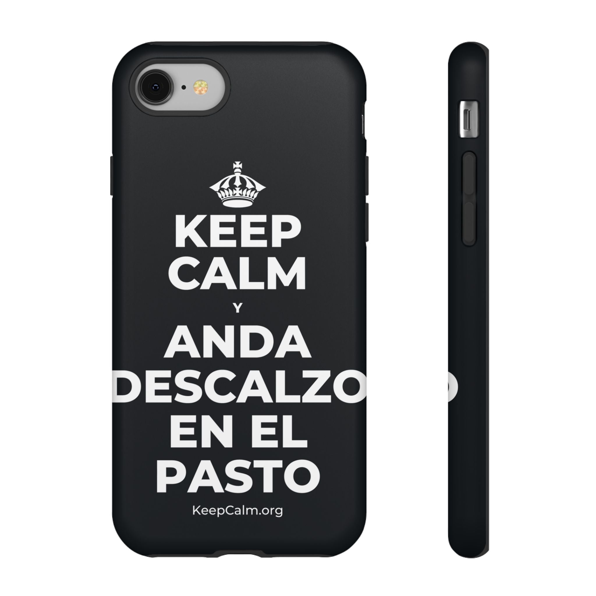 KEEP CALM Y ANDA DESCALZO EN EL PASTO Phone Case (Dark)