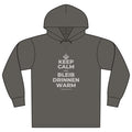 KEEP CALM UND BLEIB DRINNEN WARM Organic Hoodie Tee