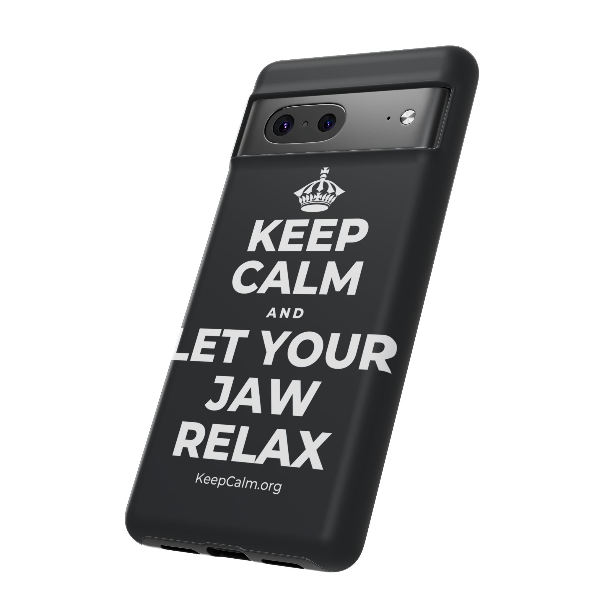 KEEP CALM AND LET YOUR JAW RELAX Phone Case (Dark)