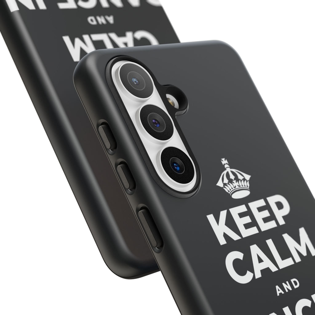 KEEP CALM AND DANCE IN THE SAND Phone Case (Dark)