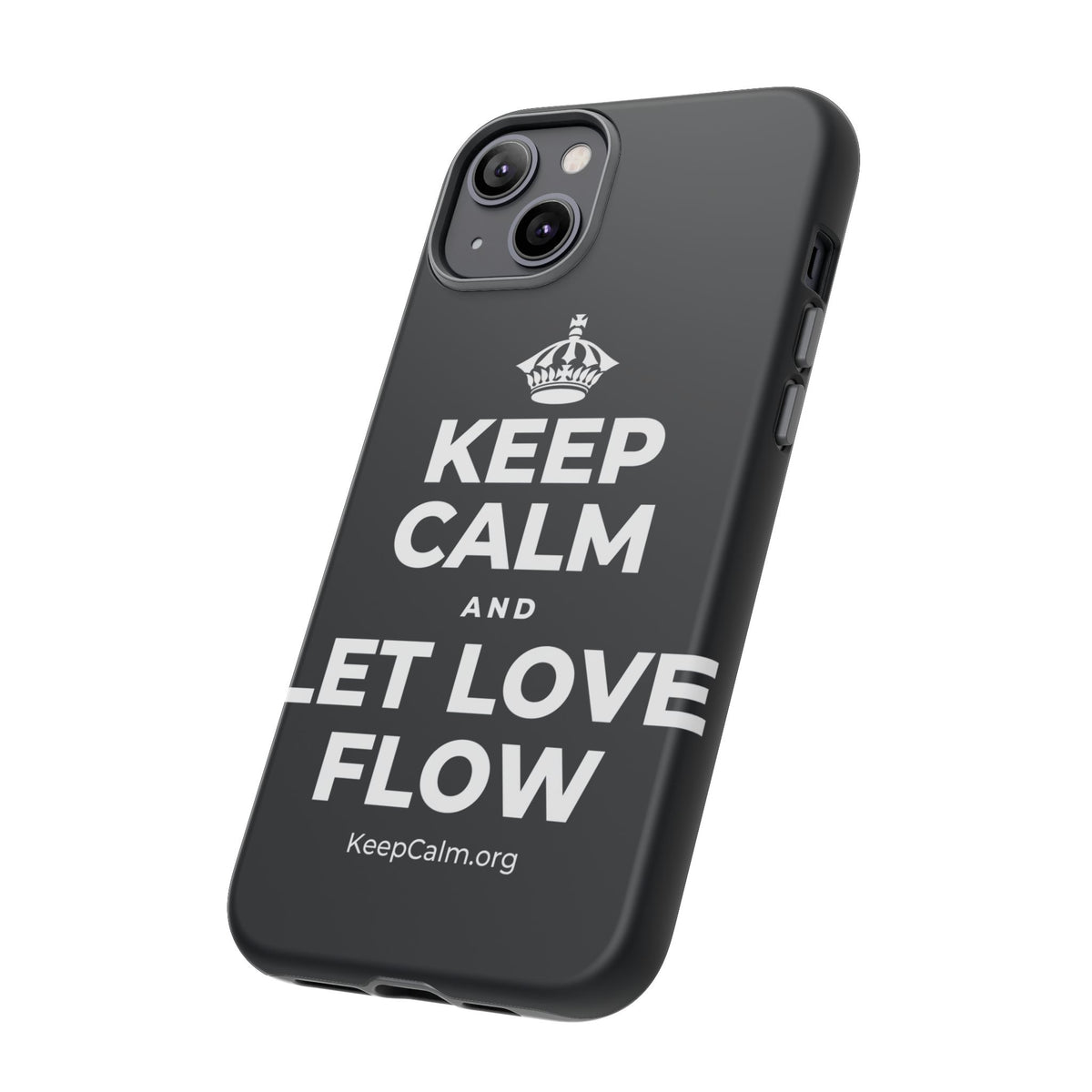 KEEP CALM AND LET LOVE FLOW Phone Case (Dark)