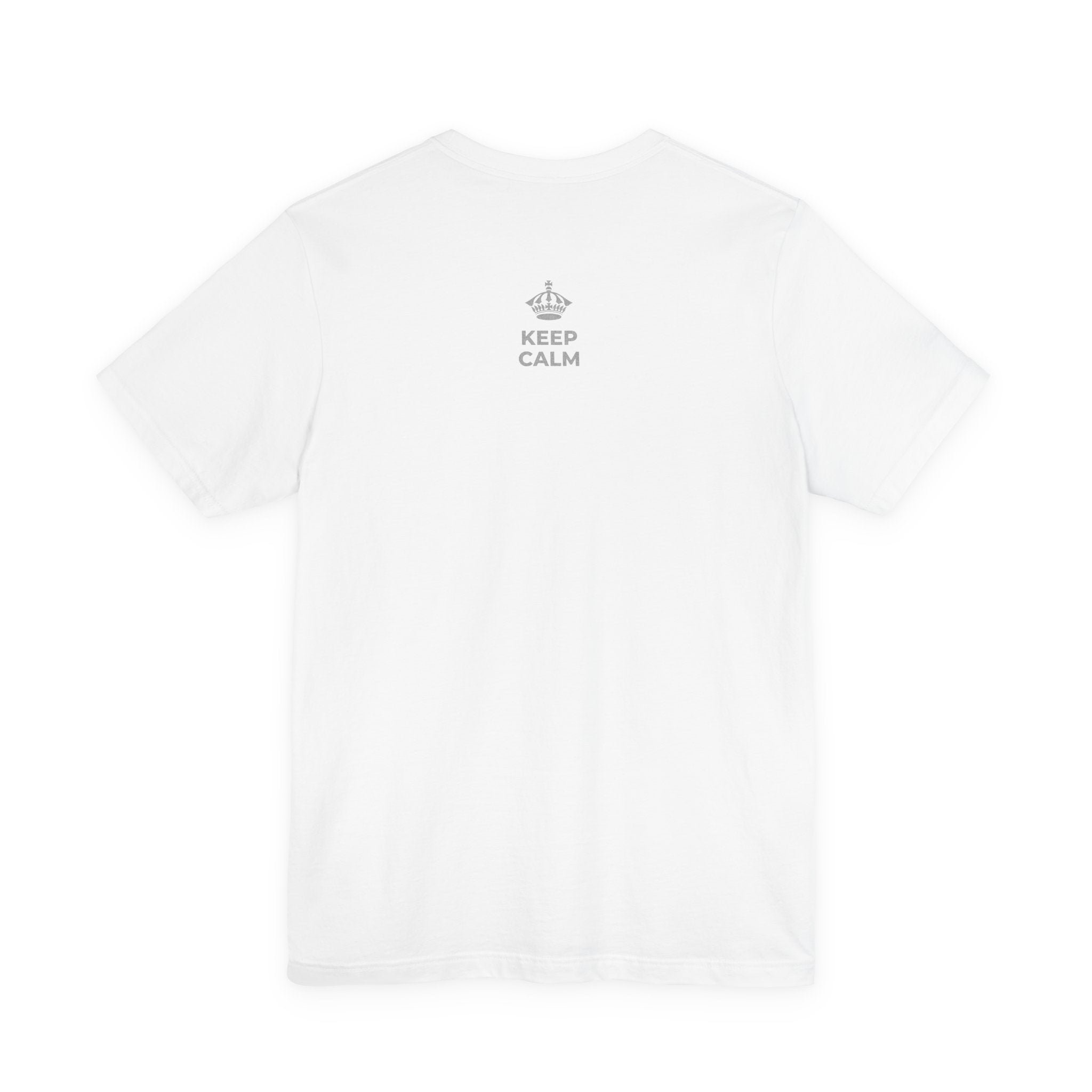 KEEP CALM AND ONE MORE REP T-Shirt (White–Asphalt)