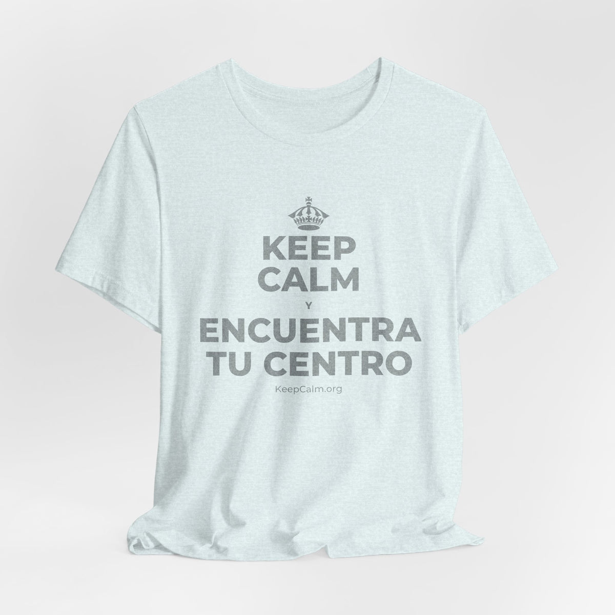 KEEP CALM Y ENCUENTRA TU CENTRO T-Shirt (Soft Cream–Heather Mauve)