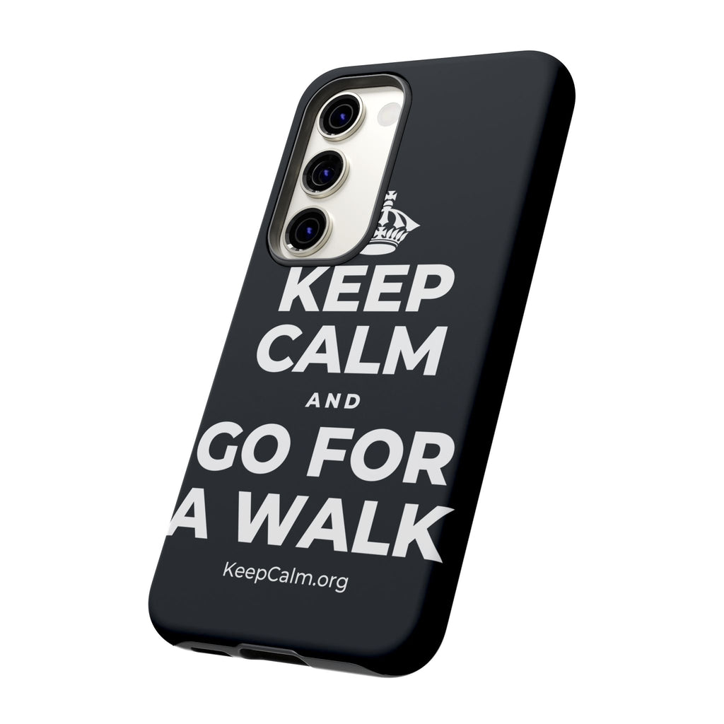 KEEP CALM AND GO FOR A WALK Phone Case (Dark)