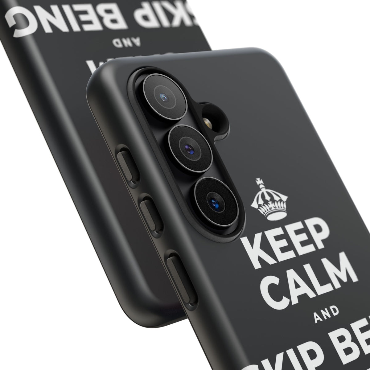 KEEP CALM AND SKIP BEING OKAY TODAY Phone Case (Dark)