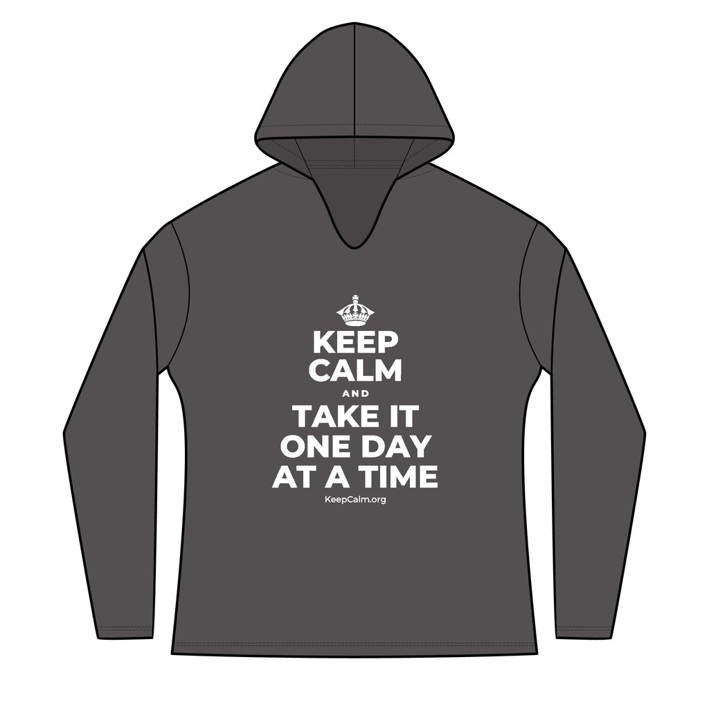 KEEP CALM AND TAKE IT ONE DAY AT A TIME Women's Long Sleeve Hoodie
