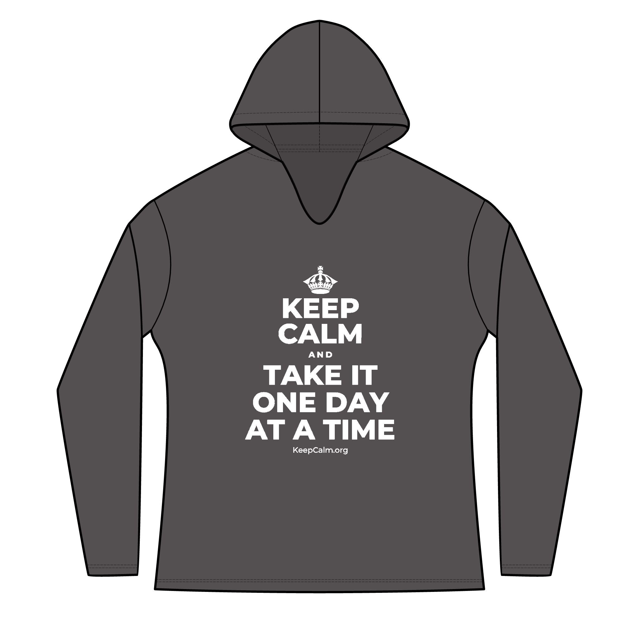 KEEP CALM AND TAKE IT ONE DAY AT A TIME Women's Long Sleeve Hoodie