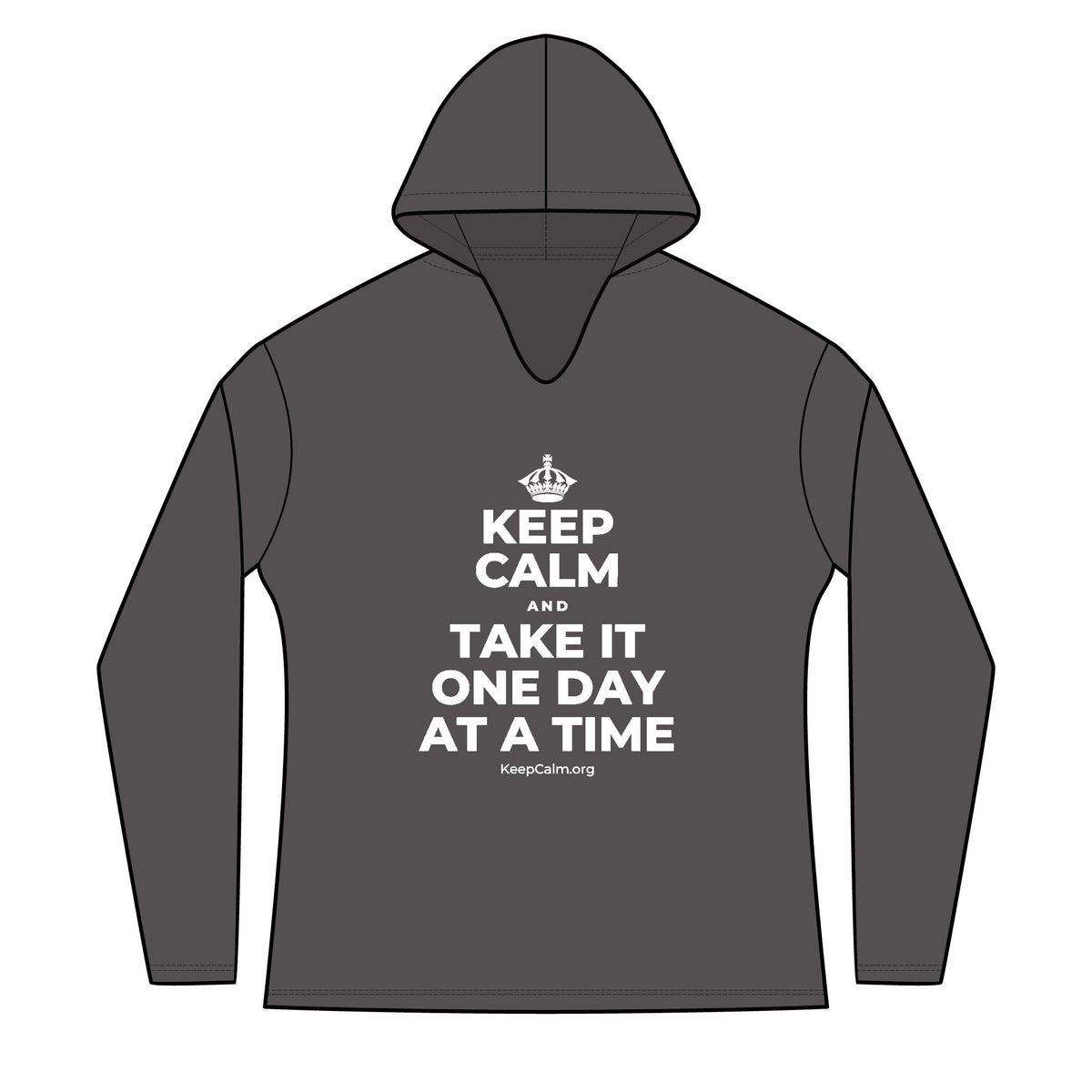 KEEP CALM AND TAKE IT ONE DAY AT A TIME Women's Long Sleeve Hoodie