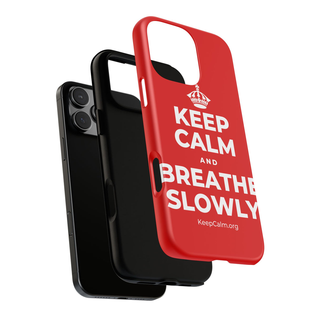 KEEP CALM AND BREATHE SLOWLY Phone Case