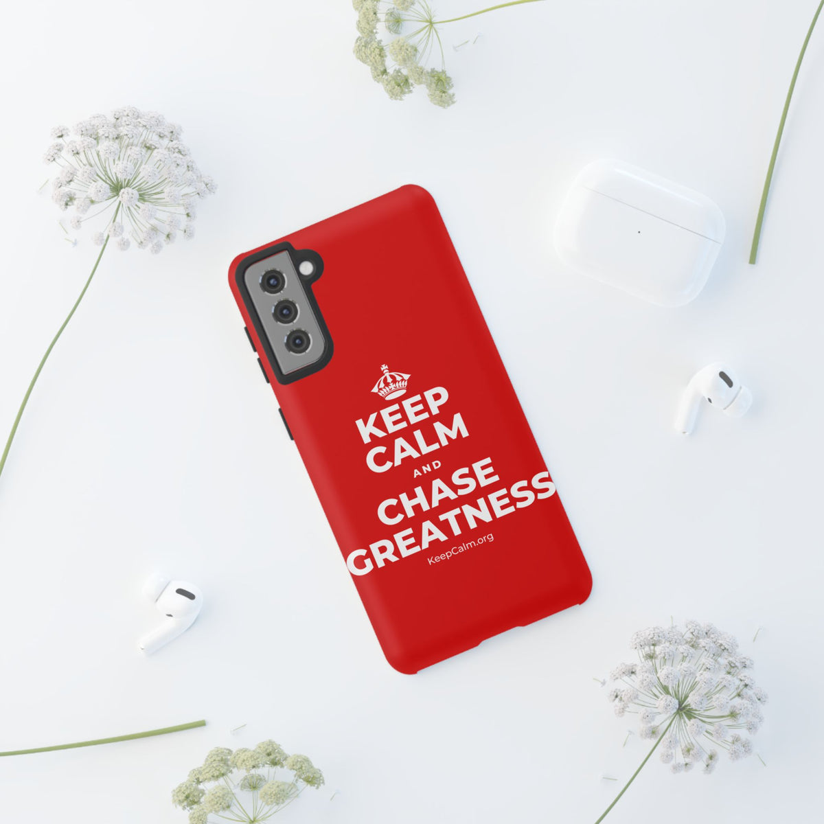 KEEP CALM AND CHASE GREATNESS Phone Case