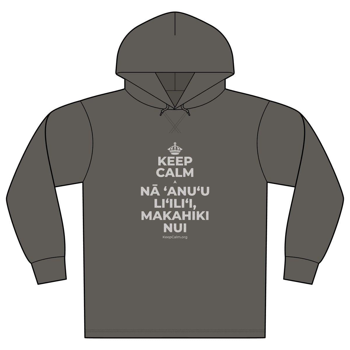 KEEP CALM A NĀ ʻANUʻU LIʻILIʻI, MAKAHIKI NUI Organic Hoodie Tee