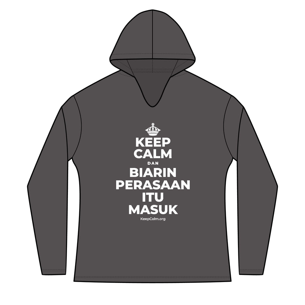 KEEP CALM DAN BIARIN PERASAAN ITU MASUK Women's Long Sleeve Hoodie