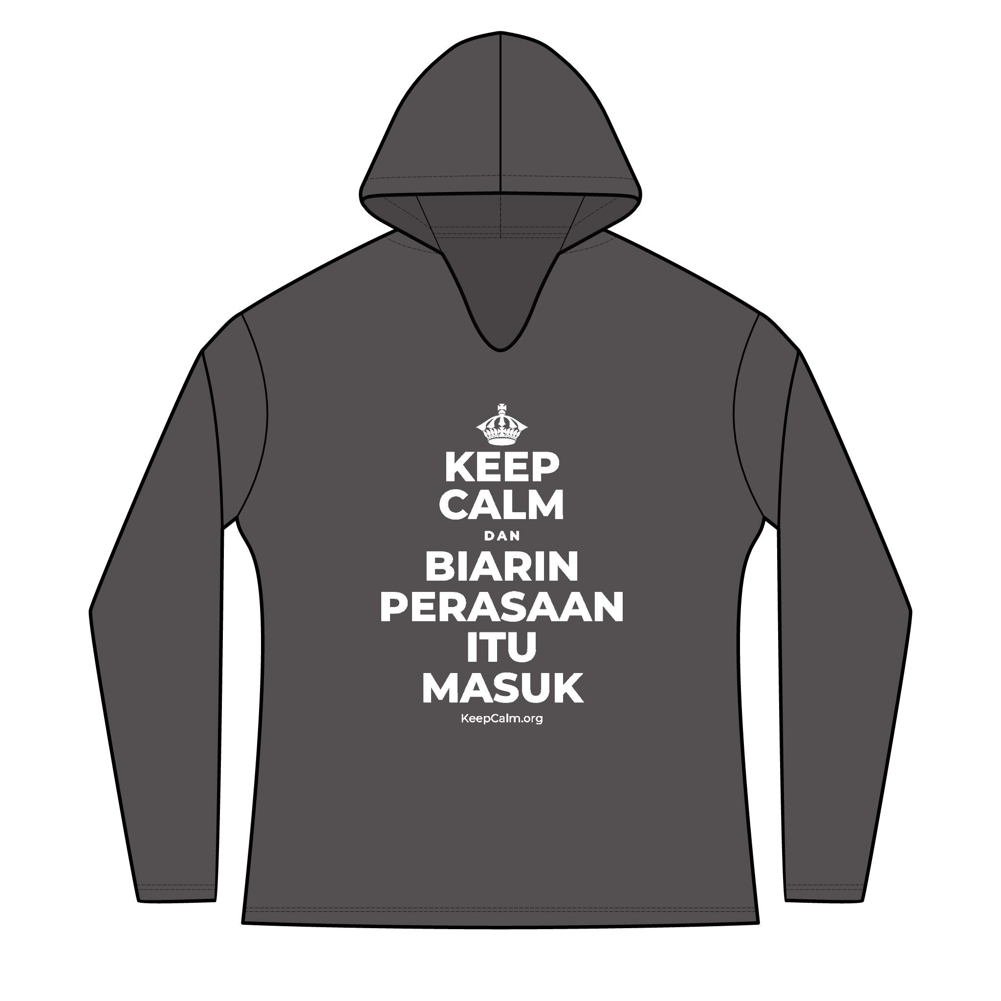 KEEP CALM DAN BIARIN PERASAAN ITU MASUK Women's Long Sleeve Hoodie