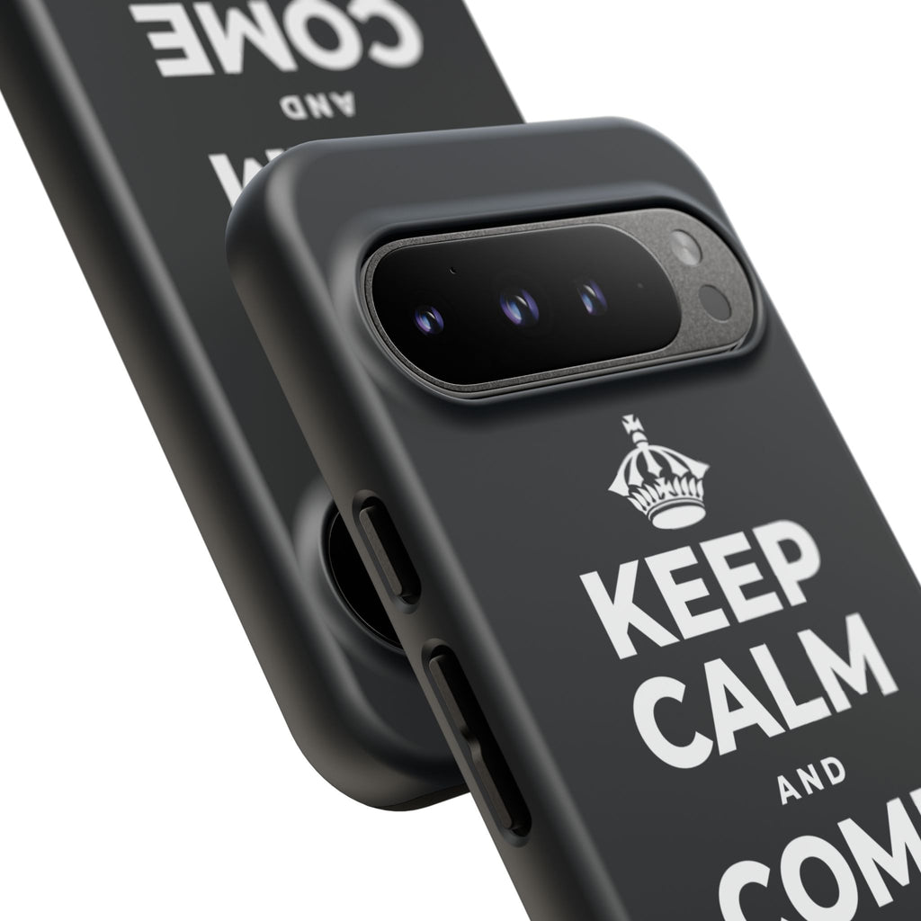 KEEP CALM AND COME HOME TO YOURSELF Phone Case (Dark)