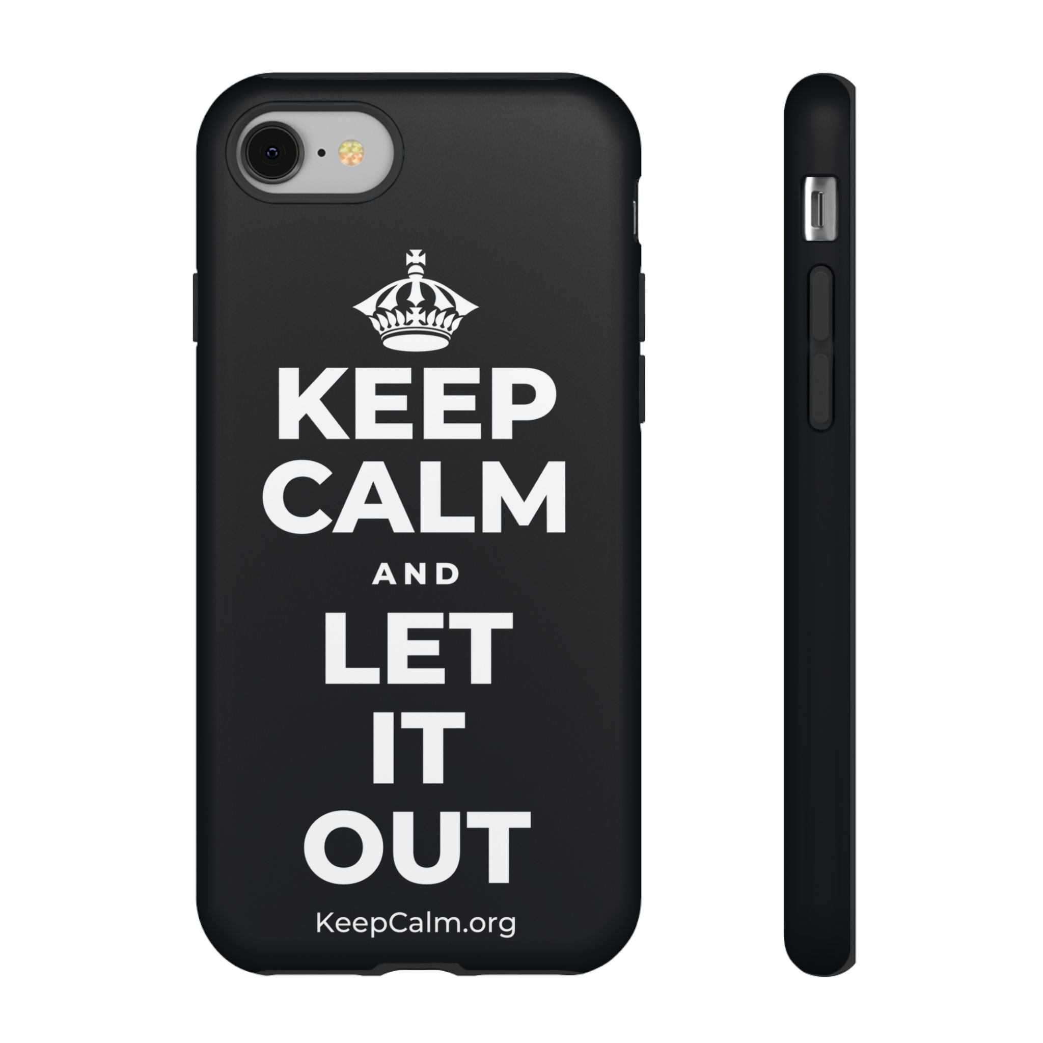 KEEP CALM AND LET IT OUT Phone Case (Dark)