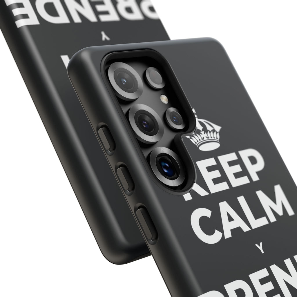 KEEP CALM Y PRENDE UNA VELA Phone Case (Dark)