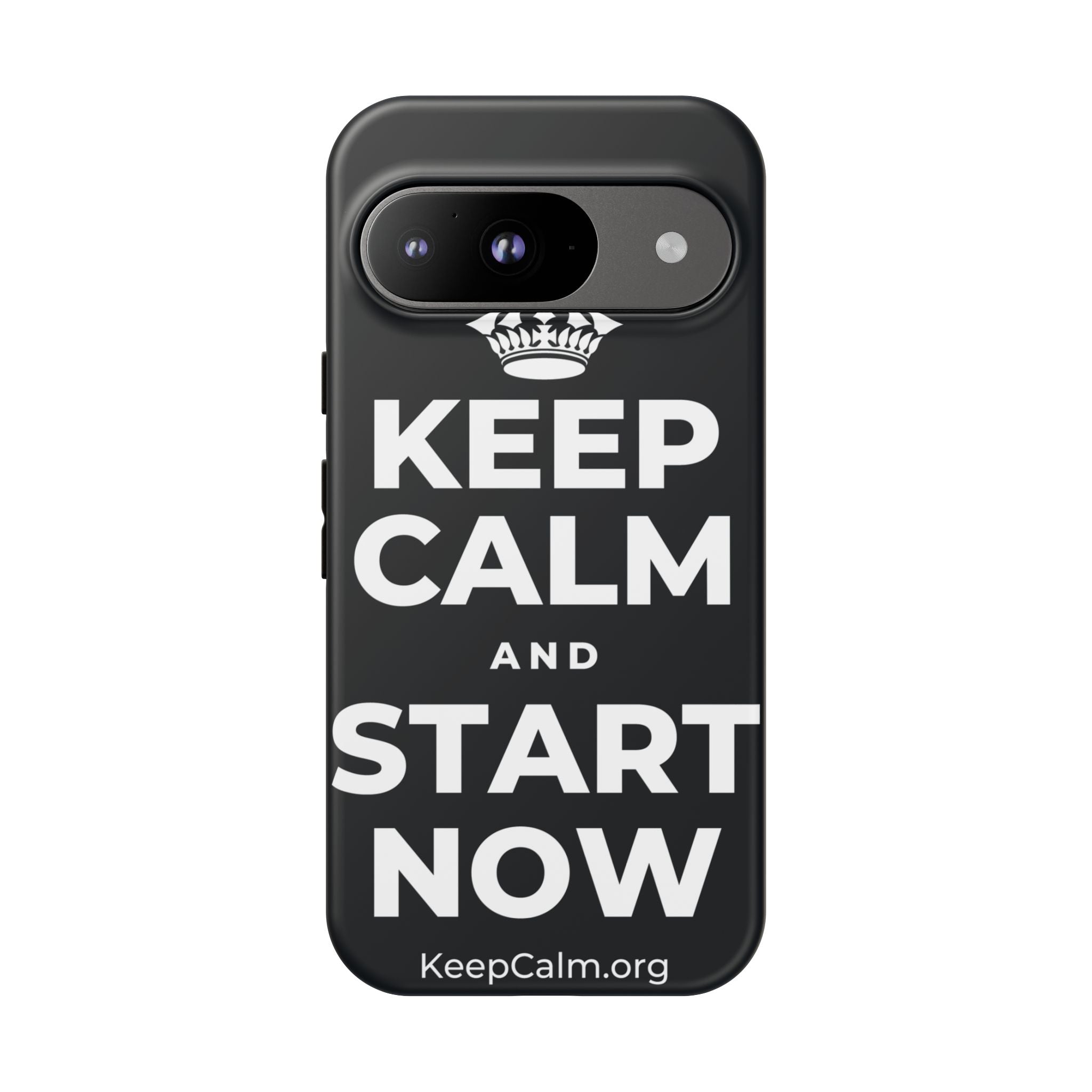 KEEP CALM AND START NOW Phone Case (Dark)