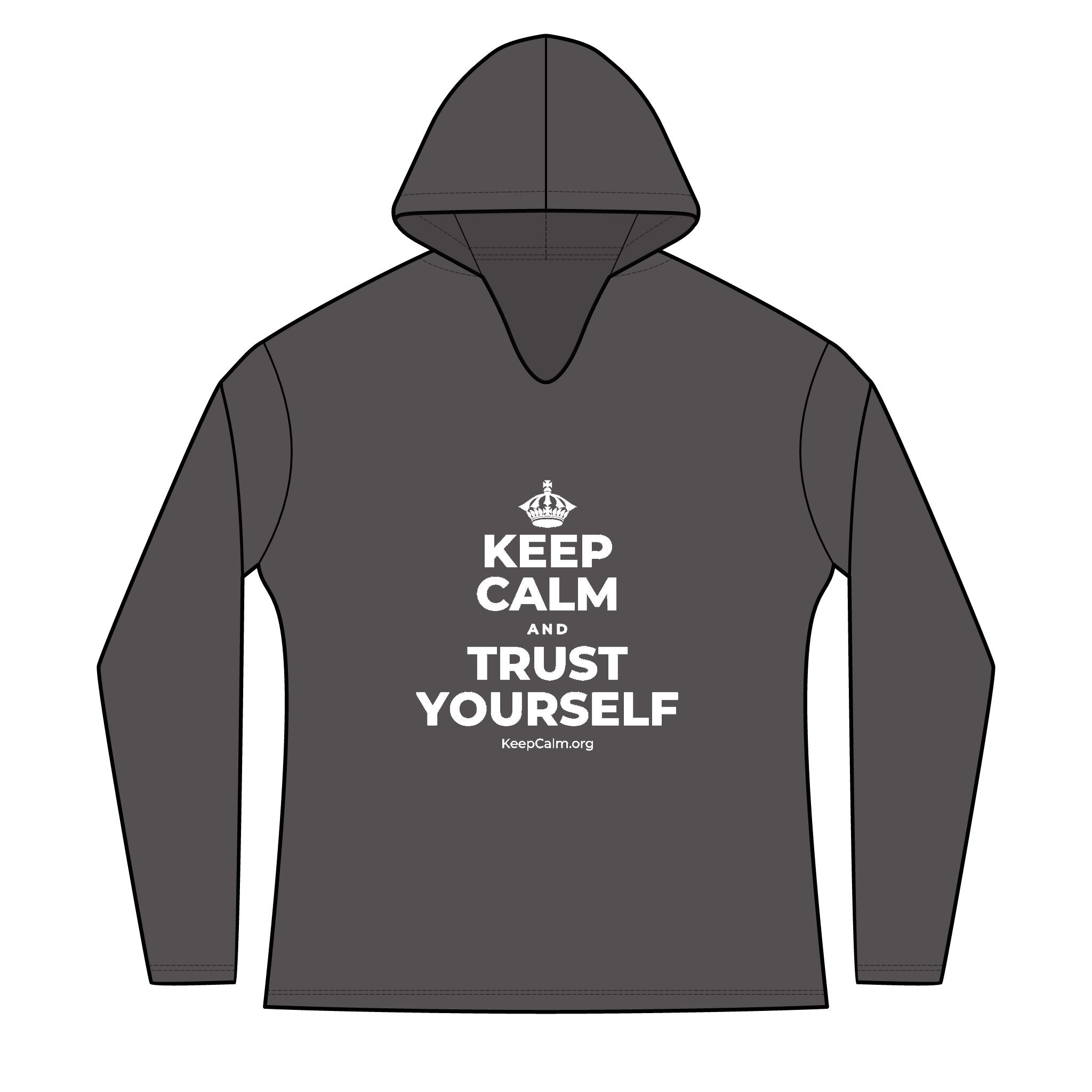 KEEP CALM AND TRUST YOURSELF Women's Long Sleeve Hoodie