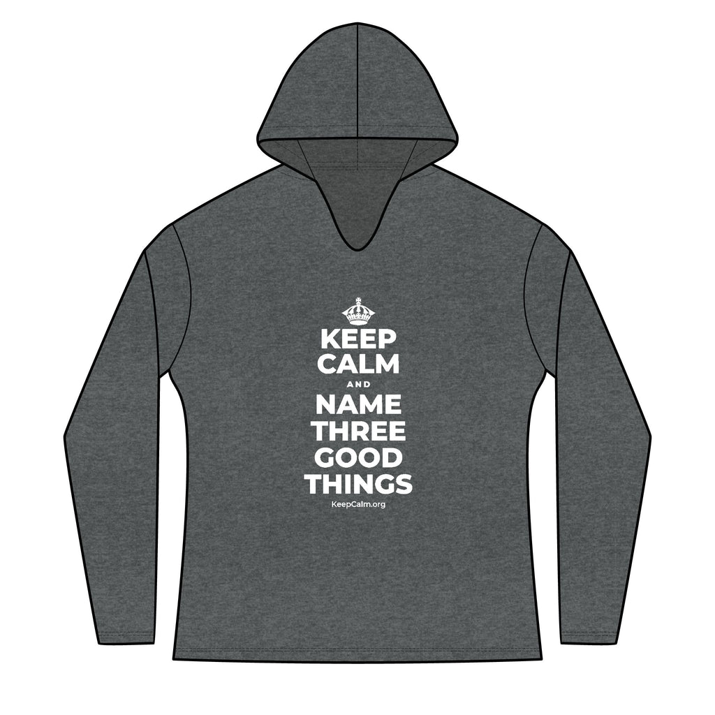 KEEP CALM AND NAME THREE GOOD THINGS Women's Long Sleeve Hoodie