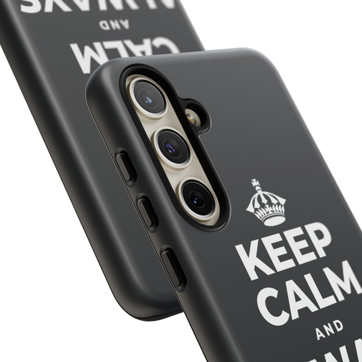 KEEP CALM AND ALWAYS BE 🦇MAN Phone Case (Dark)