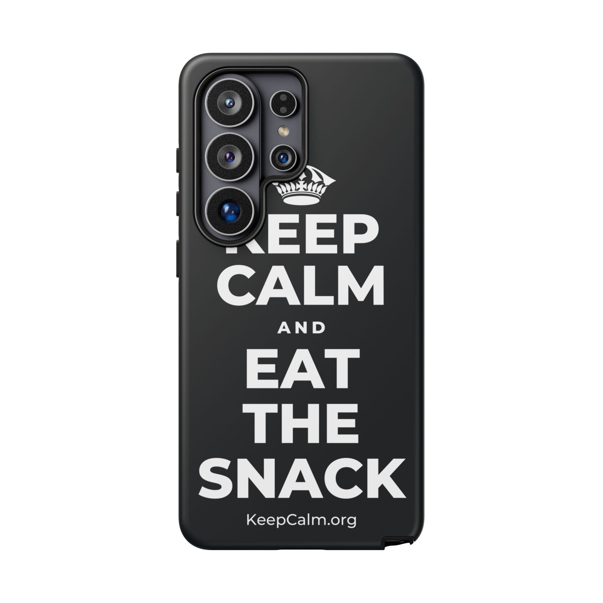 KEEP CALM AND EAT THE SNACK Phone Case (Dark)