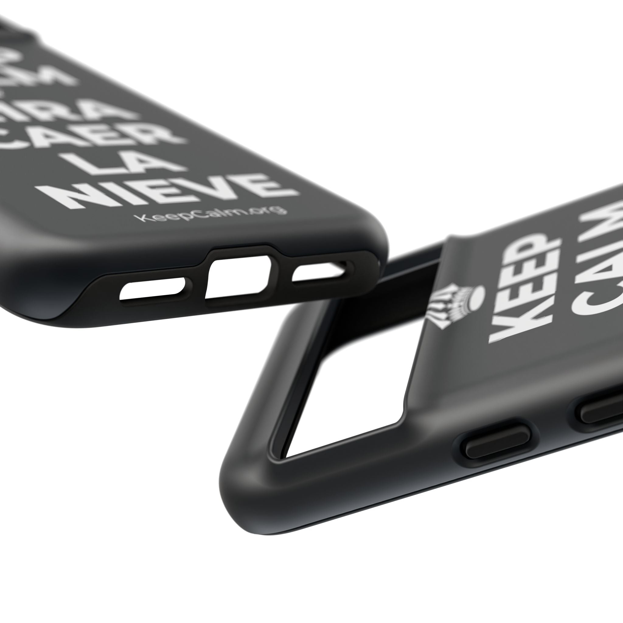 KEEP CALM Y MIRA CAER LA NIEVE Phone Case (Dark)