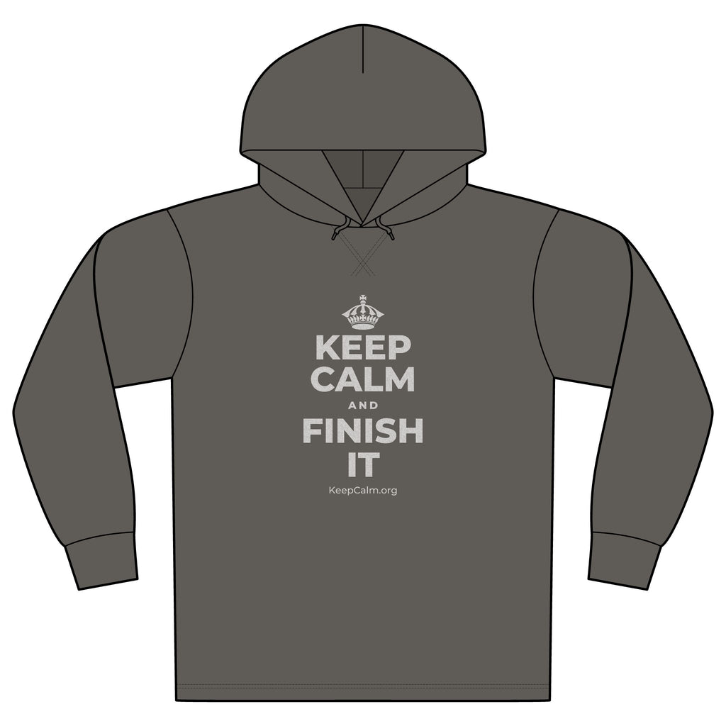 KEEP CALM AND FINISH IT Organic Hoodie Tee