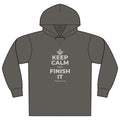 KEEP CALM AND FINISH IT Organic Hoodie Tee