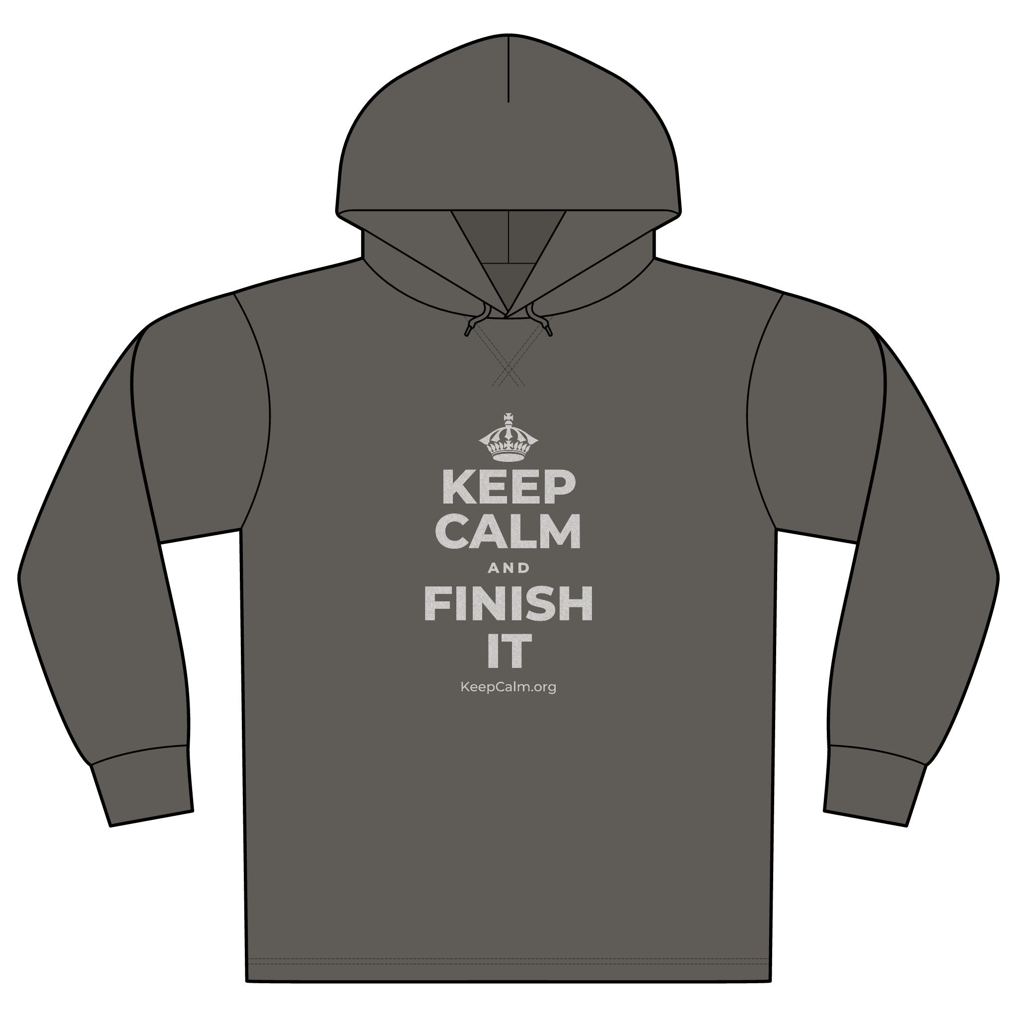 KEEP CALM AND FINISH IT Organic Hoodie Tee