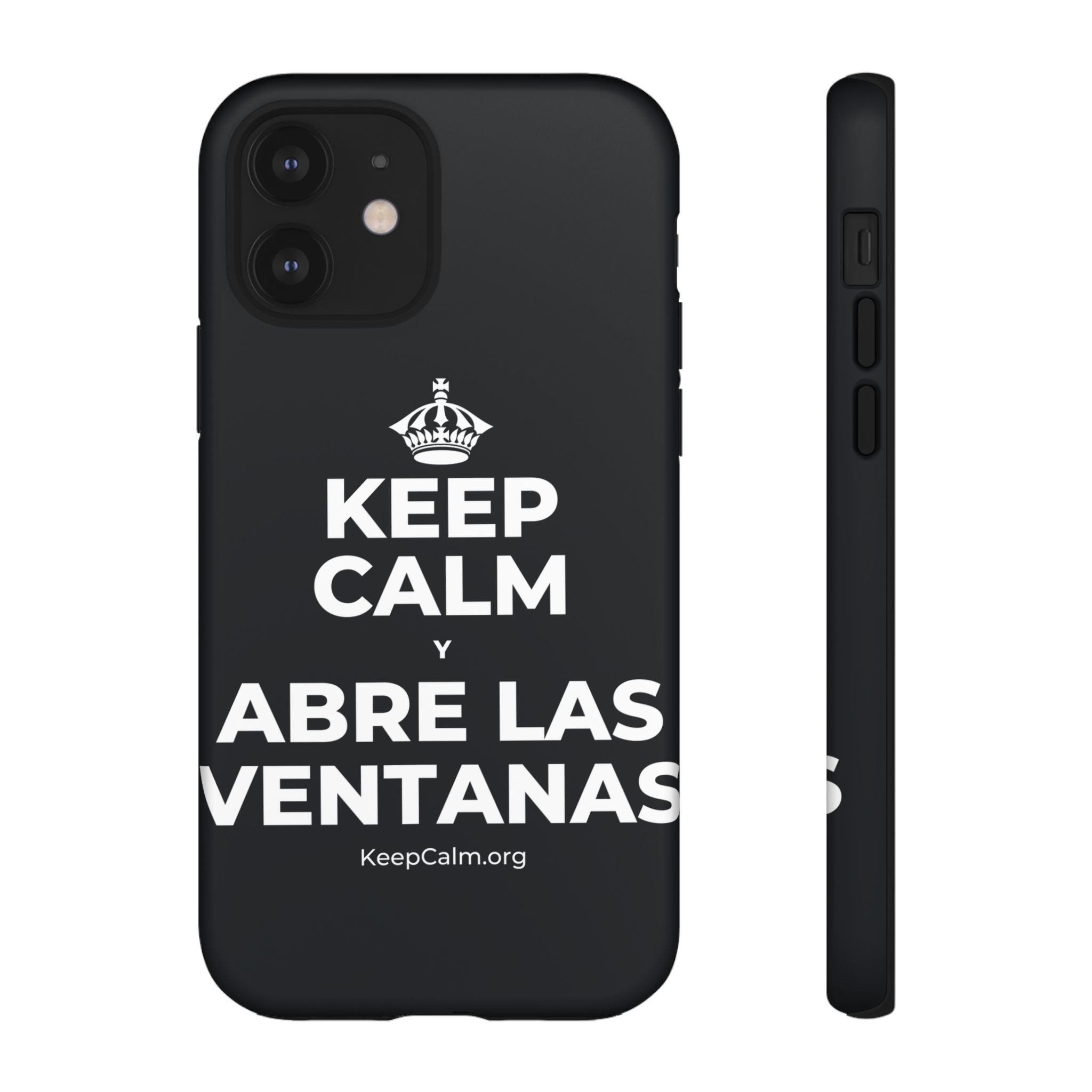 KEEP CALM Y ABRE LAS VENTANAS Phone Case (Dark)