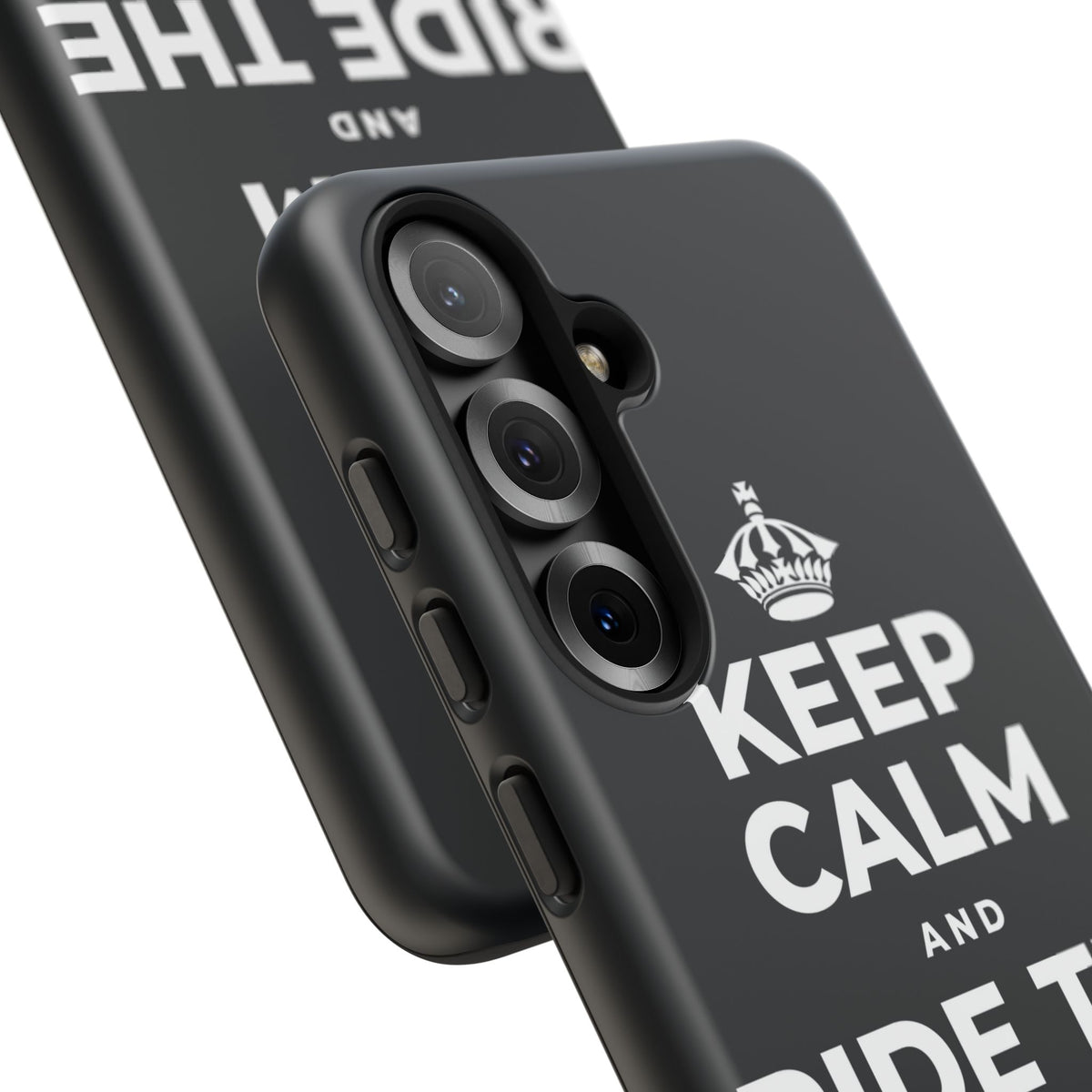KEEP CALM AND RIDE THE GOOD WAVE Phone Case (Dark)