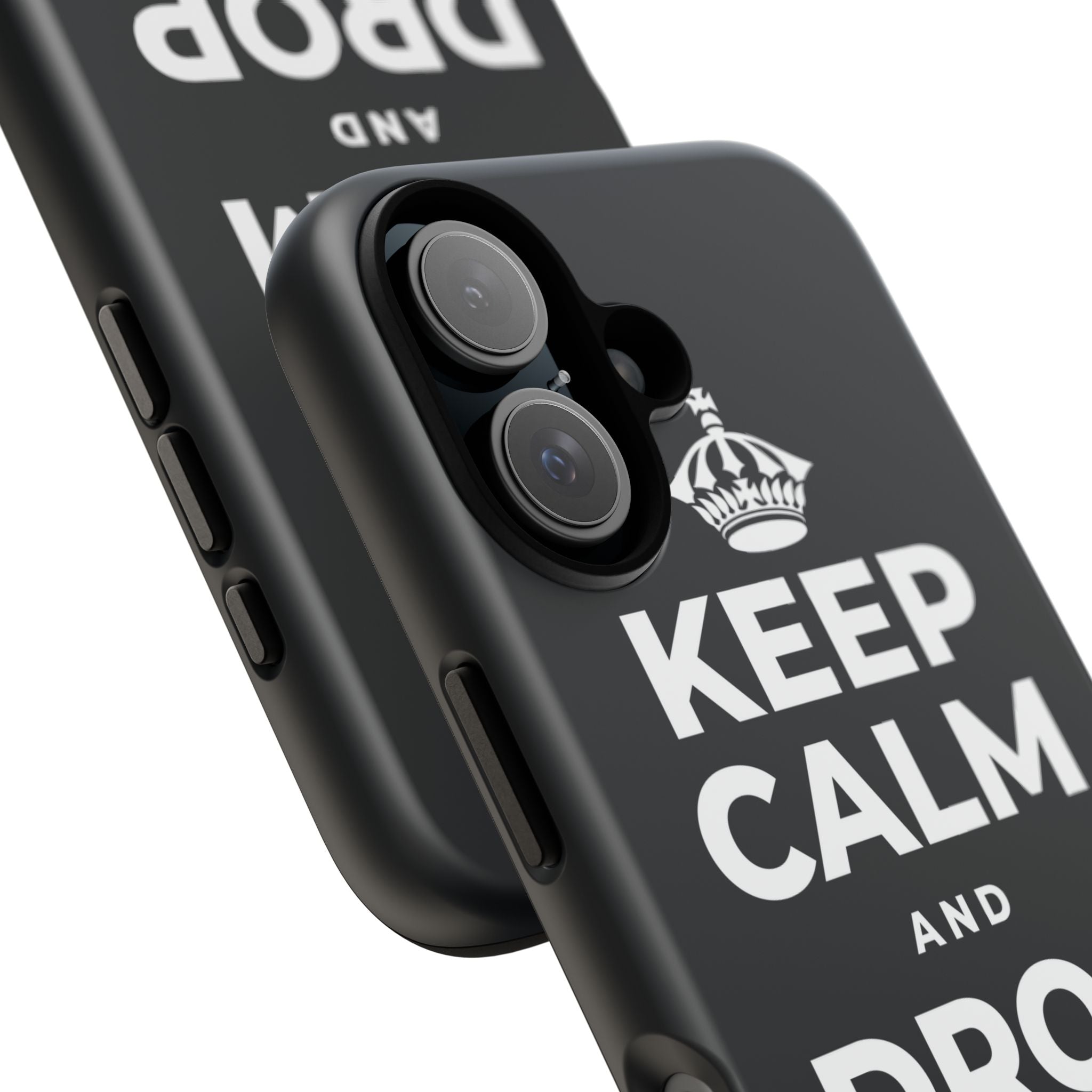 KEEP CALM AND DROP THE ROPE Phone Case (Dark)