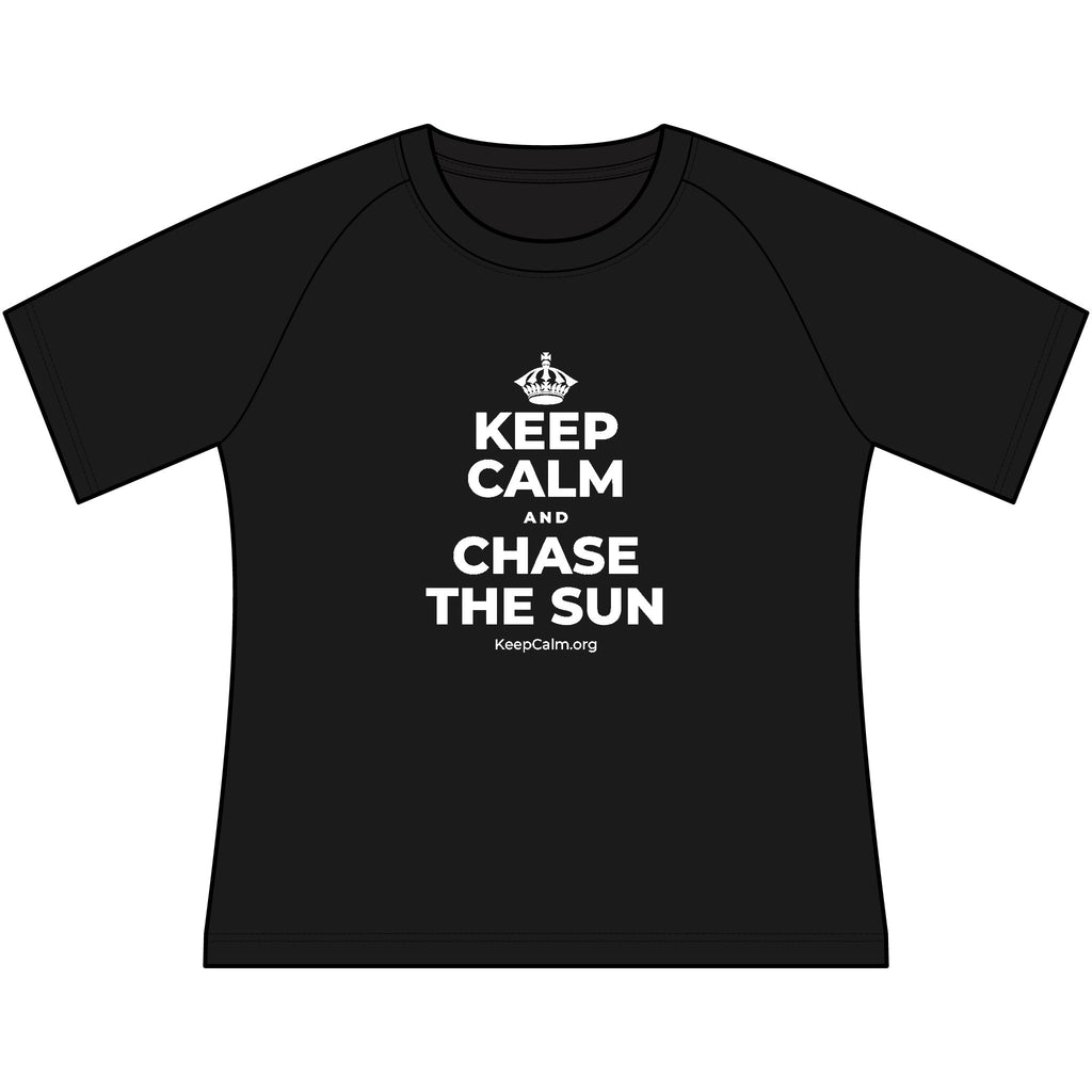 KEEP CALM AND CHASE THE SUN Women's Raglan Tee