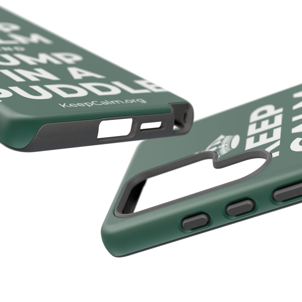 KEEP CALM AND JUMP IN A PUDDLE Phone Case