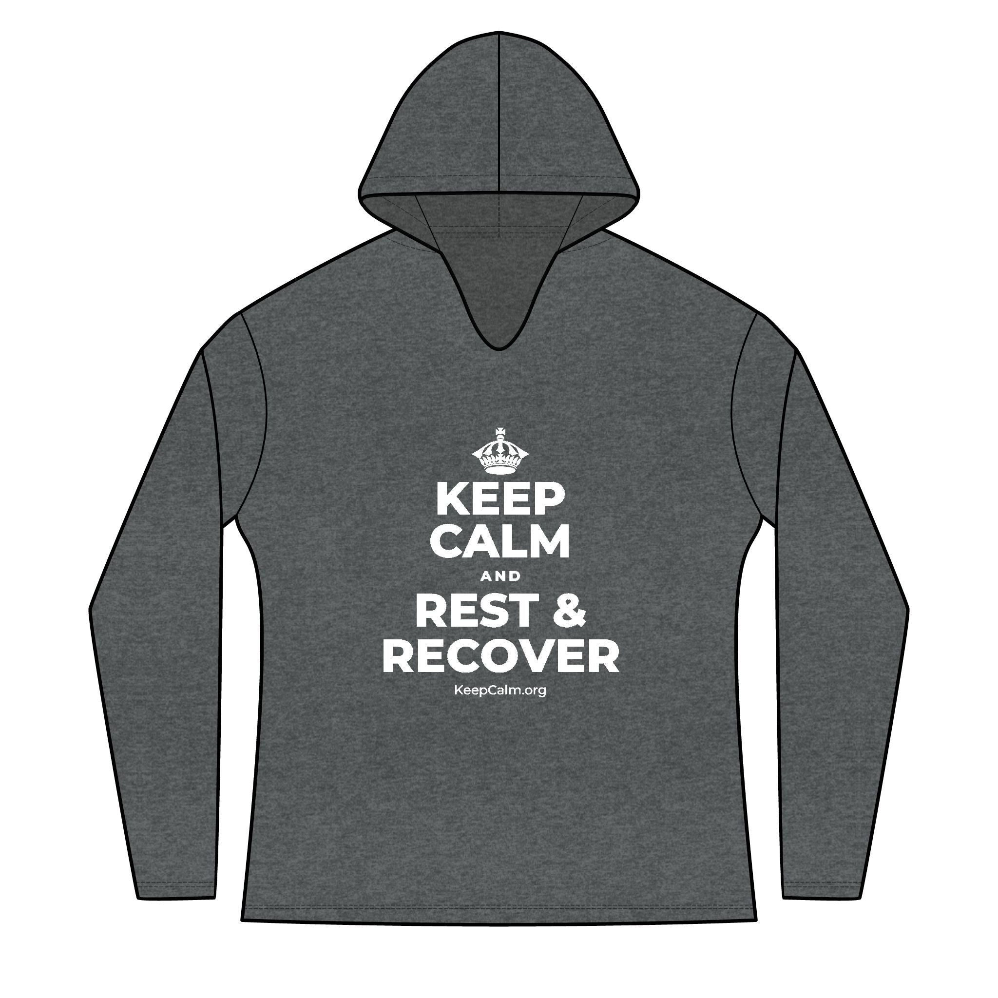 KEEP CALM AND REST & RECOVER Women's Long Sleeve Hoodie