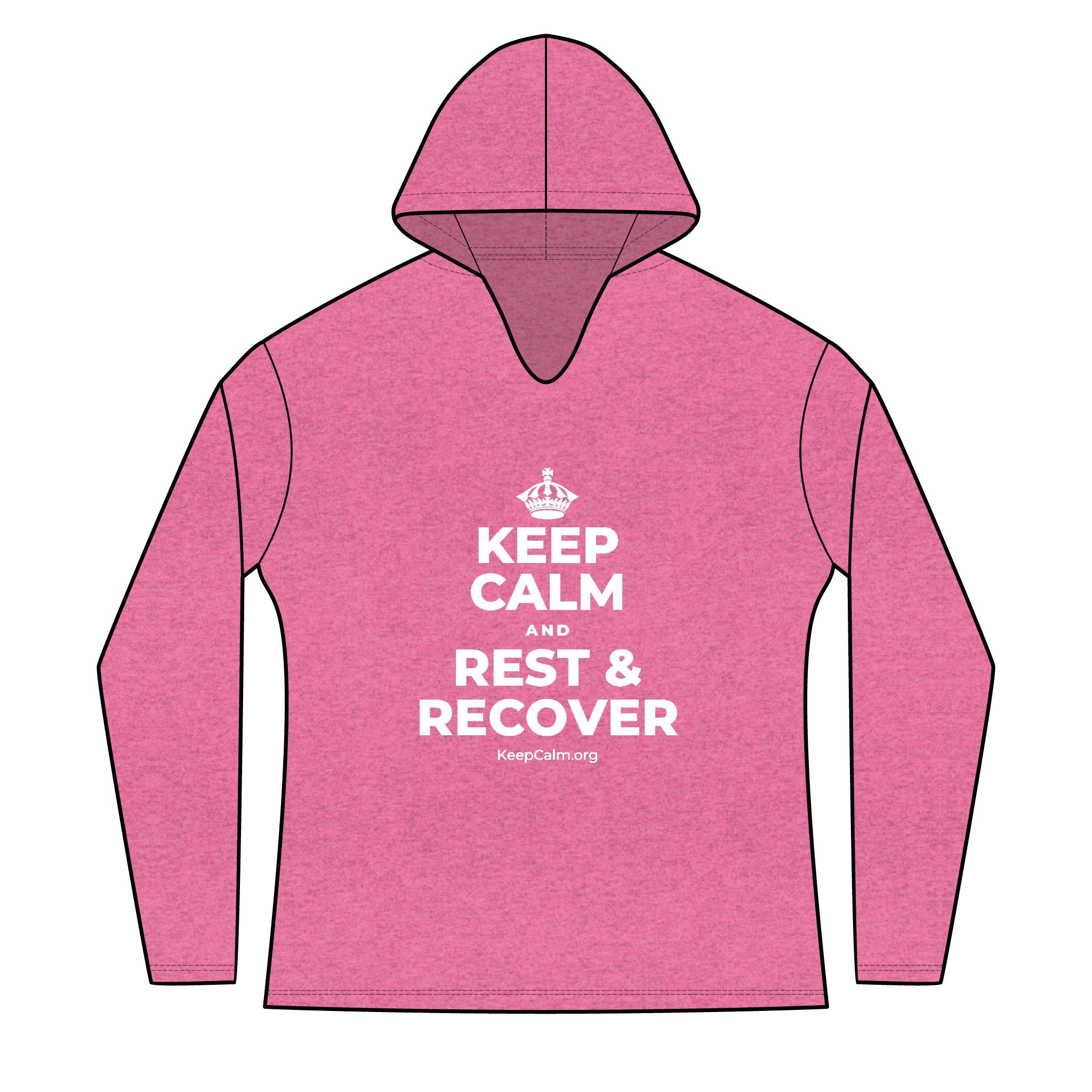 KEEP CALM AND REST & RECOVER Women's Long Sleeve Hoodie