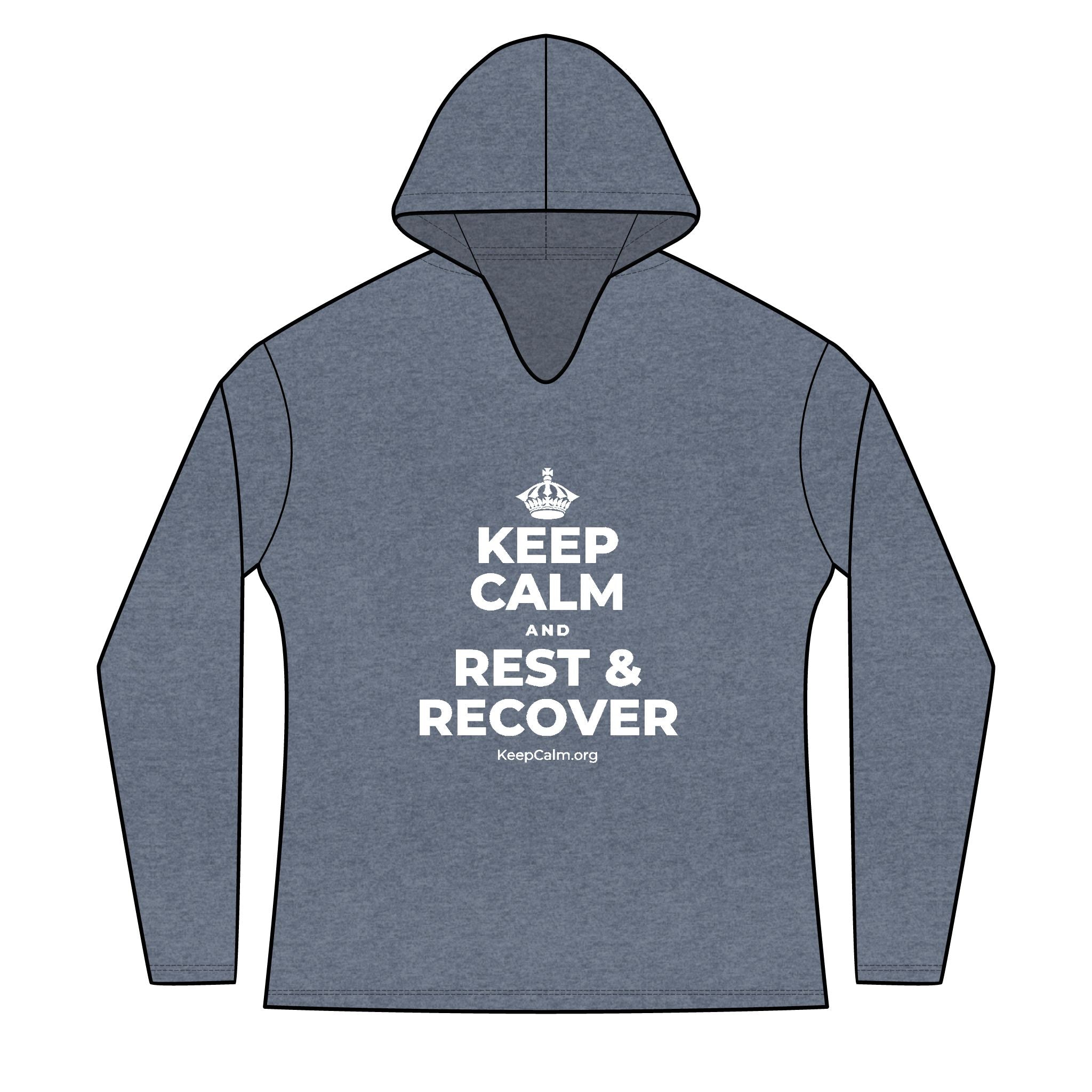 KEEP CALM AND REST & RECOVER Women's Long Sleeve Hoodie