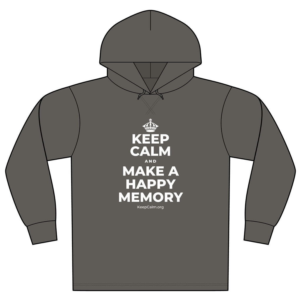KEEP CALM AND MAKE A HAPPY MEMORY Organic Hoodie Tee