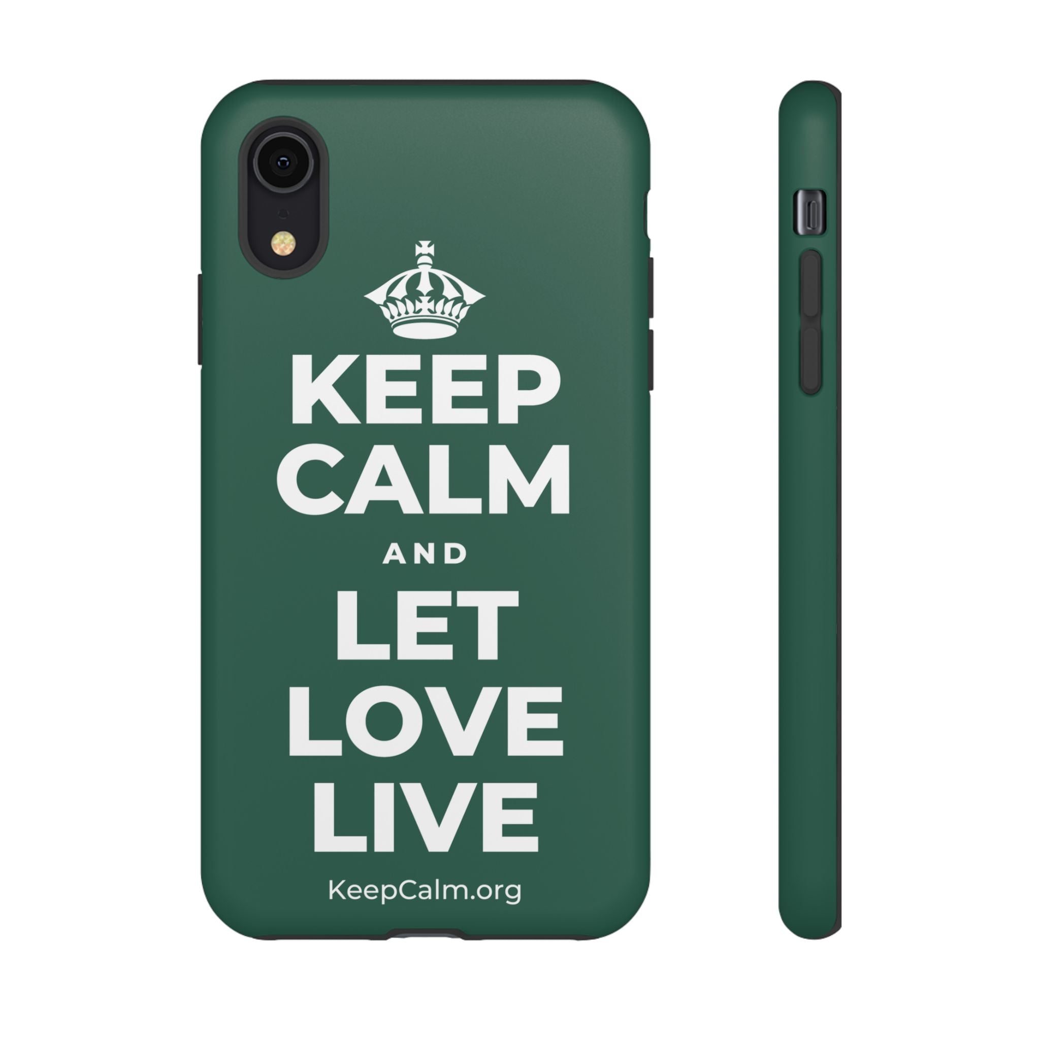 KEEP CALM AND LET LOVE LIVE Phone Case