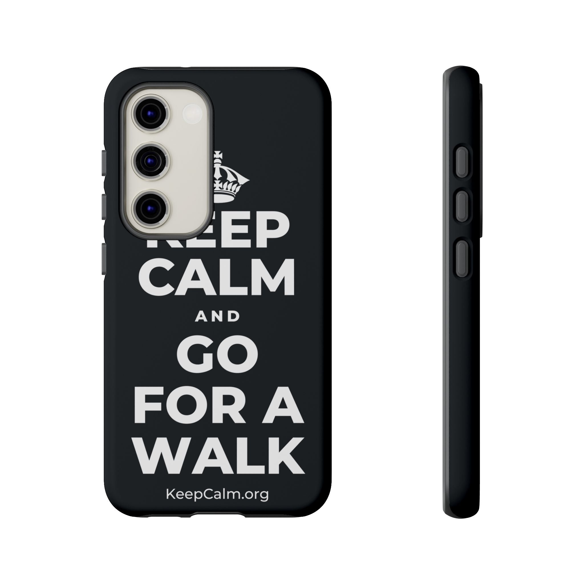 KEEP CALM AND GO FOR A WALK Phone Case (Dark)
