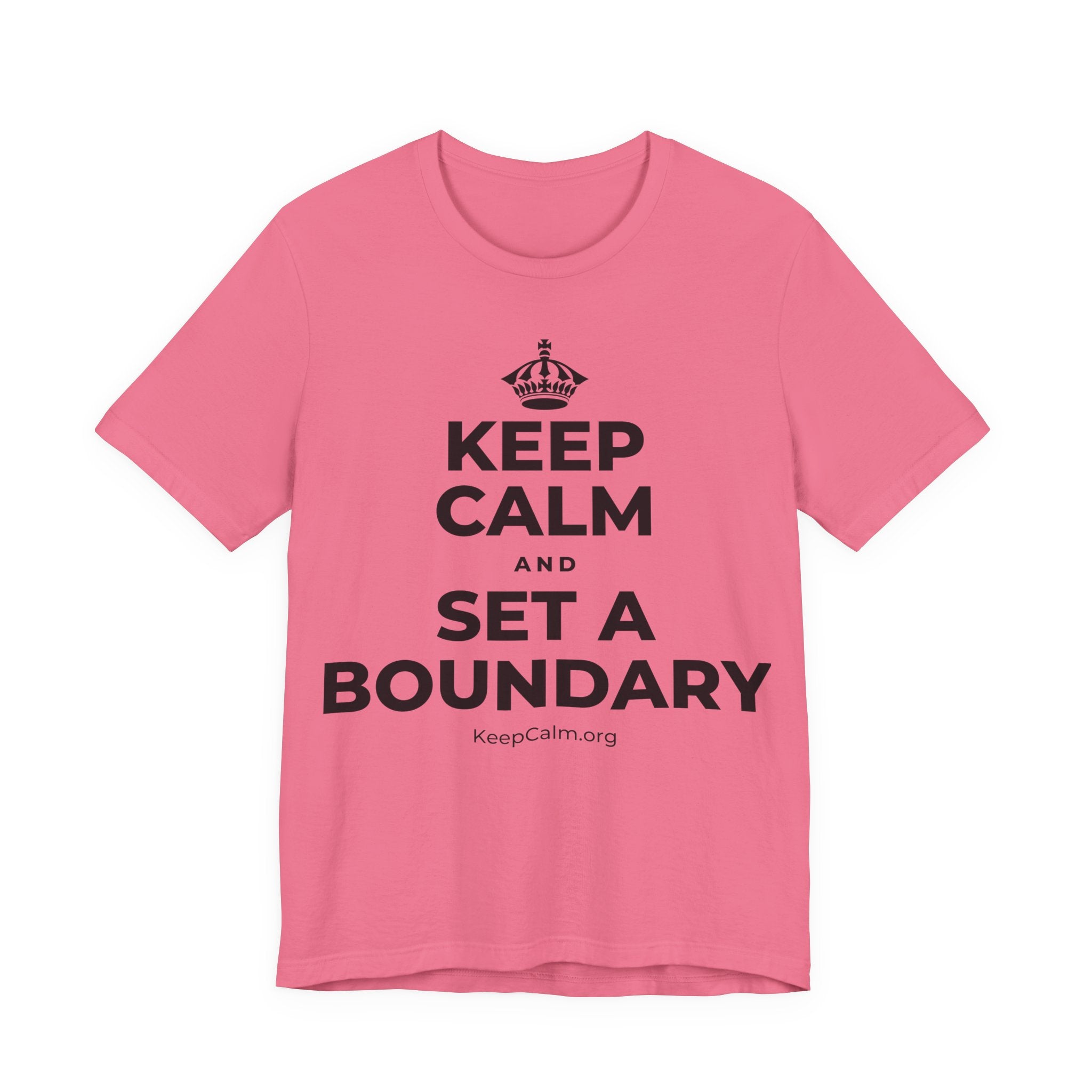 KEEP CALM AND SET A BOUNDARY T-Shirt (Military Green–Autumn)