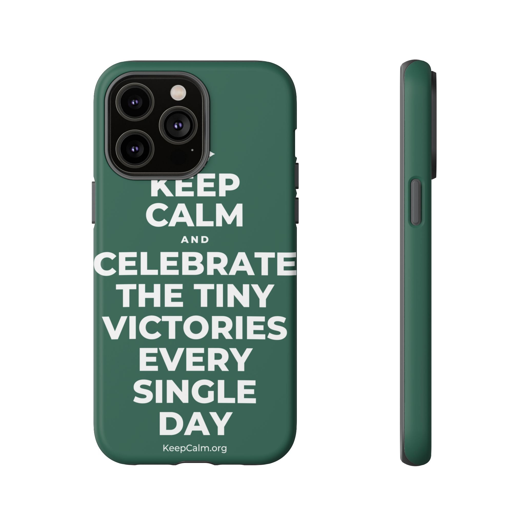 KEEP CALM AND CELEBRATE THE TINY VICTORIES EVERY SINGLE DAY Phone Case