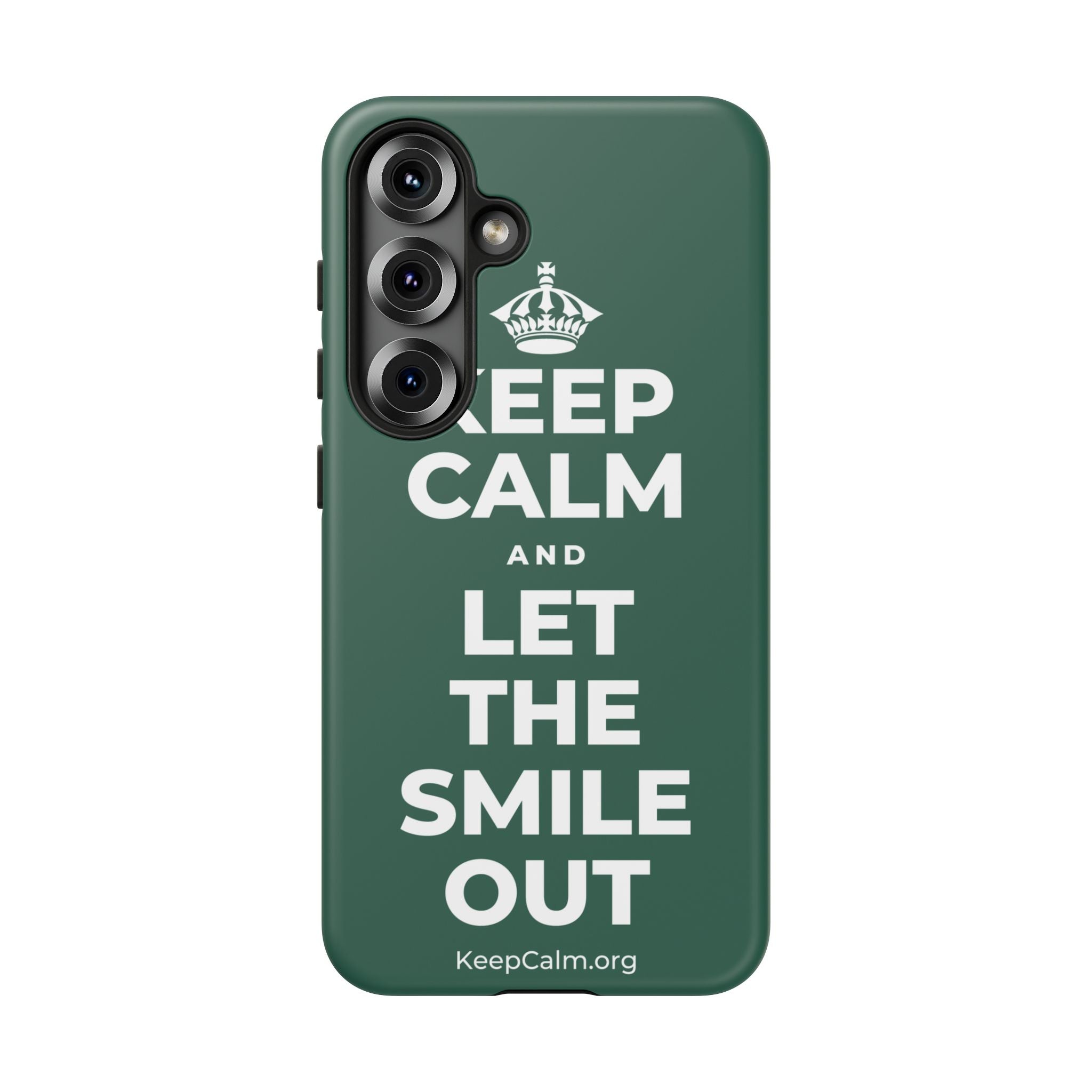 KEEP CALM AND LET THE SMILE OUT Phone Case