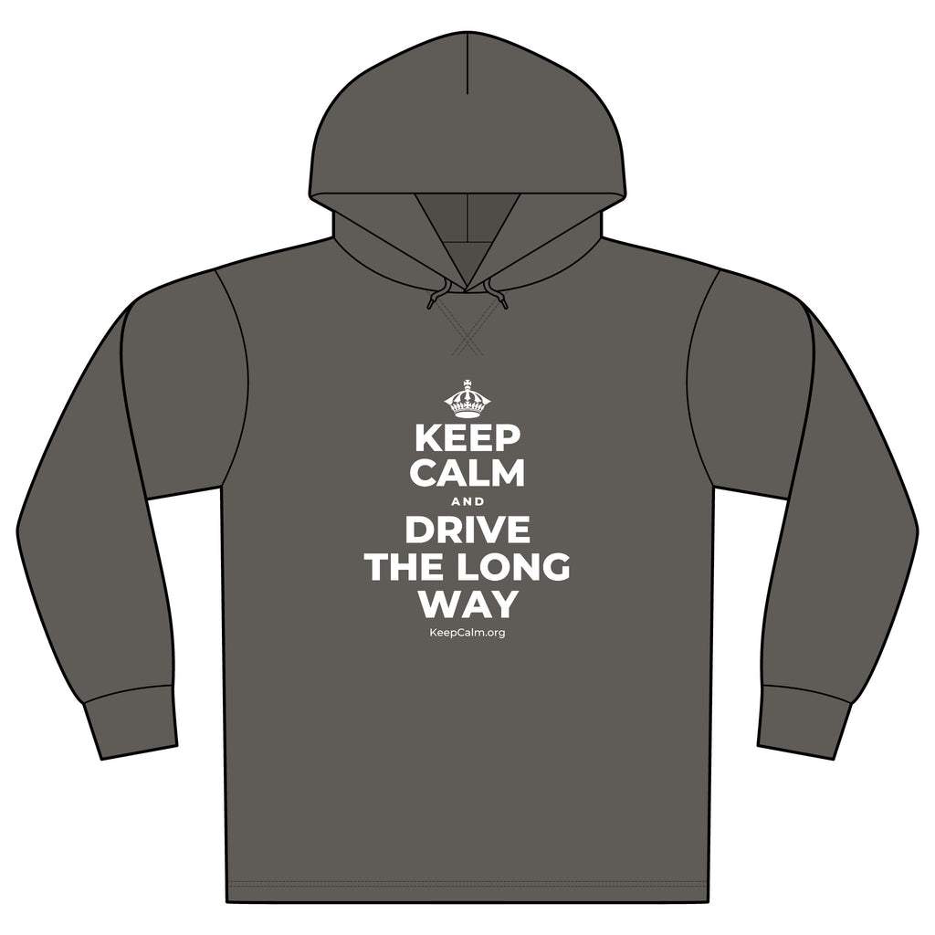 KEEP CALM AND DRIVE THE LONG WAY Organic Hoodie Tee