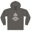 KEEP CALM AND DRIVE THE LONG WAY Organic Hoodie Tee
