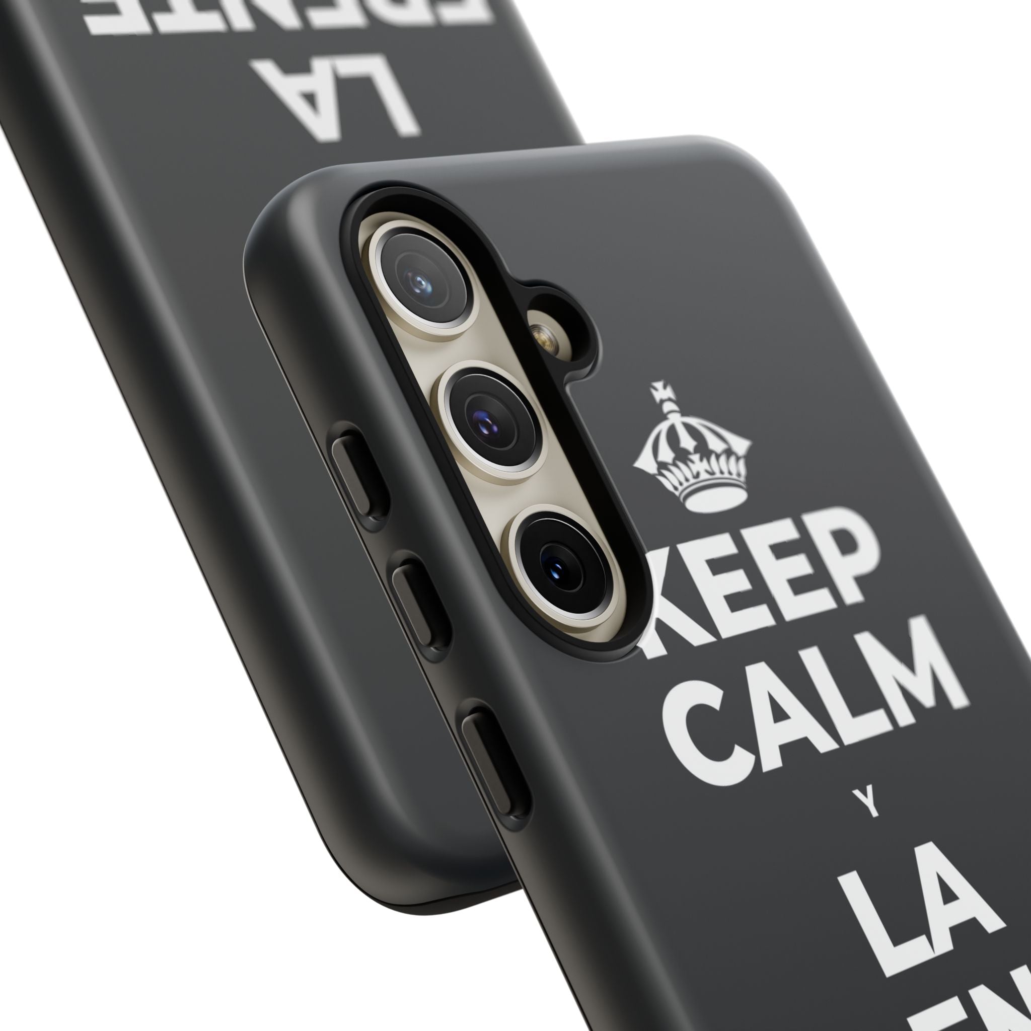 KEEP CALM Y LA FRENTE EN ALTO Phone Case (Dark)
